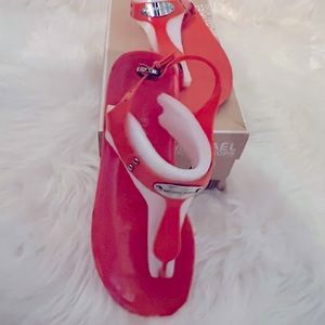 Orange Jelly Sandal size 8